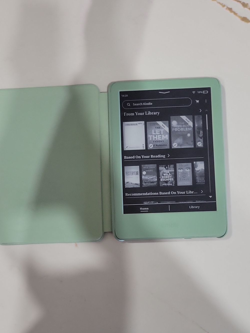 Amazon Kindle Green eBook Reader with Case